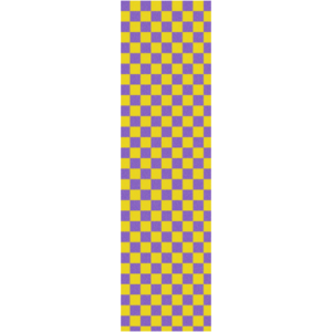 Fruity Griptape (9"x33") Purple/Yellow Checkers  Single Sheet