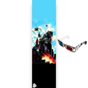 Fruity Griptape (9x33) Anaglyph Rat with 3D Glasses